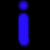 Blue and yellow neon-style symbols on black background including 'i', arrows, hearts, road sign with 'LEES' text, and stylized 'Ro' and 'RULLES' lettering.