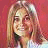 A pixelated image of a person with light brown hair and a red background on the left, paired with black text reading "I'll never wash this cheek again!" on the right.