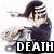 Animated sequence showing three anime-style characters with text reading DEATH THE KID across frames.