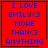 Red background with blue pixelated text reading 'I LOVE EMILY<3 MORE THAN<3 ANYTHING' in four , two have small black pixel clusters at bottom right