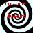 Four identical black-and-white spiral patterns arranged in a , each containing red text reading "Luv me... Please" at top and bottom