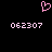 Pixelated pink heart symbol above two identical numeric sequences on black background.