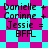 Pixelated text displays names and symbols on a checkered background with two distinct patterns. The image shows both static and animated states of the same design.