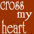 Brown and black pixelated text on a split background with three black dots above.
