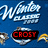 Blue background with 'Winter Classic 2007' text, two hockey team logos, and a red nameplate changing from 'CROST' to 'VS' then 'MILLER'.