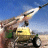 Static 48x48 pixel icon depicting a stylized military figure in motion against a blue sky background with visible pixelation and dithering effects.