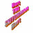 A pink and brown pixelated object with multiple segments arranged diagonally on a white background.
