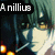 Pixelated image with text 'Anillius' on black banner, dark blue and green background featuring a figure in white clothing holding a glowing object.