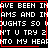 Black background with white pixelated text arranged in four quadrants, each bordered by red lines; a small red heart appears in the bottom-right quadrant.