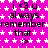 Static image with pink background and white star pattern displaying repeated text "i <3 u always remember that >" in black pixelated font.