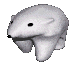 A grayscale polar bear icon in a walking pose with subtle variations