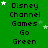 Green background with repeated text blocks and scattered white stars, showing animation of star positions changing across frames.