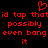 Red pixelated text and a heart symbol on black background, with repeated phrases