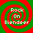 Four identical spiral patterns with red and green concentric rings, each containing white text reading "Rock On Rien deer" in a pixelated font.