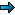 Pixelated arrow icon with gradient blue fill and black outline on gray background.