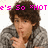A person with curly brown hair wearing a gray patterned sweater, making a shushing gesture with one hand near their mouth, with pink text overlays reading 'e's So *HOT', '*SEXY*', and 'st So *CUTE*' across different frames.