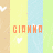 Pixelated image with vertical color bands and orange text reading 'CIANNA' over a white heart symbol.