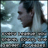 12 showing a character with long light hair in various poses and expressions, with overlaid text in a pixelated font