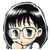 Pixelated anime-style character with short dark hair and glasses on left, green text 'Original Icons .com' on right against solid background.