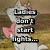 A cartoon cat with a pink bow stands in a grassy field, with text overlays changing across frames.