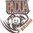 Pixelated graphic with 'PADA' text above a stylized figure holding an object, and 'BROOKLYN' diagonal text on the right.
