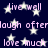 Dark blue background with white stars and repeated light purple text phrases.