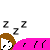 Animated sequence showing a cartoon character sleeping with Zs above head, transitioning to multiple speech bubbles reading 'Dreamin of you' in various colors.