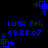 Blue pixelated text and geometric shapes on a black background, with repeated patterns of 'Ladii Brii' and date stamps.