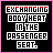 A 5x5 contact sheet of animated frames showing a pixelated text animation with changing rainbow colors on black backgrounds, each frame displaying the phrase "EXCHANGING BODY HEAT IN THE PASSENGER SEAT."