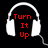 Pixelated white headphones with red text on black background, three distinct text phrases arranged in a