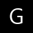 A pixelated white capital letter G on a solid black background with no additional visual elements.