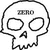 Four distinct pixel art icons arranged in a : skull with 'ZERO', red circular logo, oil lamp, and orange figure silhouette
