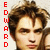 Two side-by-side pixelated portraits of a person with brown hair, red text on left and black text on right.