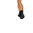 Animated cheerleader icon sequence showing progressive full-body reveal from legs to head with pom-poms and star background, text overlays including 'cheering', 'school', 'team', and 'tea' in red.