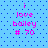 Pixelated text on blue dotted background with pink lettering, showing 'i love bailey # 70' in two identical vertical arrangements.