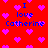 Red background with pink heart shapes and blue text reading "I love Catherine" repeated across the image.