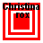 Four red and white square frames with "Christina" text at top and "FOX" in center, each frame size differs