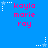 Blue background with repeated pink text 'kayla marie ray' and white star icons in pixelated style.