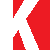 Red and gray pixelated shapes form a fragmented geometric pattern on a light gray background.