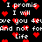 Pixelated text and red heart symbols repeat across a black background in an animated pattern.