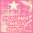 Pink -patterned background with white star at top and pixelated text reading "WE'LL MAKE THEM SO JEALOUS" below, showing animation changes in letter clarity