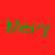 Pixelated Santa Claus head on red background with 'Merry Christmas' text split across red and green