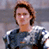 A 2x2 contact sheet of a pixelated animated buddy icon featuring a character in Roman armor with two distinct background states: one showing