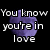 Pixelated text on black background with four purple circular shapes, each containing partial phrases about love and dreams.