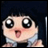 A 48x48 pixel buddy icon featuring a cartoon character with large eyes and tongue out on the left, next to stylized text "Anime IM" and "com" on a black background.