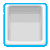 A static square icon with a blue border, white inner border, and gray background divided into two horizontal sections.