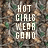 Static image with pixelated camouflage background and white block text reading 'HOT GIRLS WEAR GOMO', 'I KNOW YOUR JEALOUS', and 'BUT ITS TRUE' in three sections.