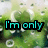 Animated green background with white circular patterns and a heart-shaped cutout, displaying sequential text in cyan and purple.