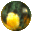 A circular icon with shifting yellow and dark green patterns, appearing to rotate or morph