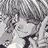 Pixelated grayscale anime-style character with light hair and closed eyes, next to black background with white text reading 'Anime IM' and 'com'
